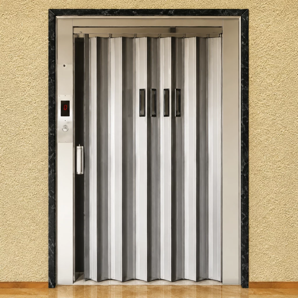 Modern stainless steel elevator doors for lift erection project