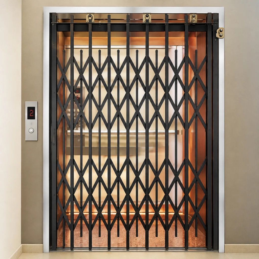 Lift & Escalator Erection – modern elevator gate